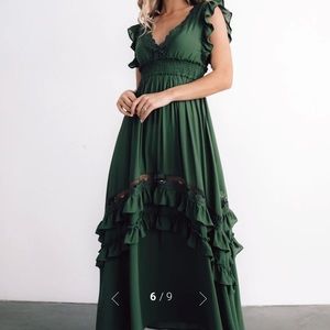 SOLD Baltic Born dusty green jasmine ruffle size small worn once